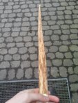 Hasel auch ein klein wenig verschlankt.<br />Ich denke dem werde uch auf jeden Fall noch geflippte Enden oder Recurves verpassen.