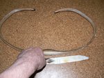 Der mit dem Rinderhorn ist in die Hose gegangen.