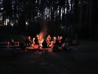 Nachts wurde es sogar dunkel
