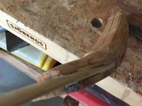 Siyahs mit Keile unterlegt. Das nächste Mal werde ich versuchen, den Kern in das Laminat zu integrieren