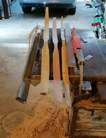 Hier liegen alle drei vorbereitete Laminate