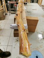 Nur die Knubbel hinderten. Aufs Mark abtragen.