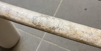 Mit Bleistift vorgezeichnete Ornamente