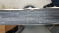 die Hornseite nach der Klebung