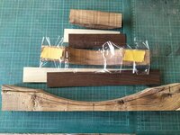 Zierlaminate vorbereitet
