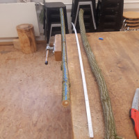 Bogenrücken mit Kreide grob markiert