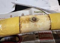 sieht man nicht so gut, ist schon Hautleimgrundierung drauf