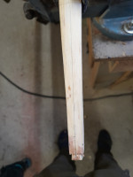 Die letzten 15cm rund machen mit der Feile