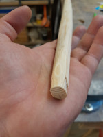 Die endgültige Form kommt mim Schleifpapier