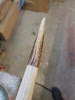 Passt im groben und ganzen. Da der Bogen spätestens in Kolbingen verfeuert wird hab ich nicht auf den letzten Mü gearbeitet