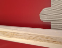 einseitiger Abtrag, mal mehr mal weniger, je nach Dickenunterschied