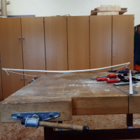 Nach dem Einschneiden der Sehnenkerben und dem gob bearbeiten mit noch 6cm Reflex