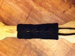 Wasserbüffel Leder in Schwarz