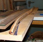 wie beschrieben hab ich die Form vom Reflexen Wurfarm abgenommen und gespiegelt