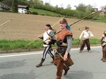 Old english Archer von USA der mit Bart