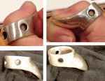 ring aus silber nach der ersten bearbeitung