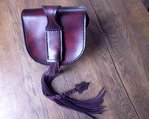 Gürteltasche Tengil Leder punziert Handarbeit 7.JPG