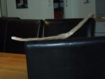 der Rohling trocknet sich weiterhin in einen unglaublichen Reflex, ursprünglich ca. 4cm, aktuell über 9cm...