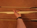 Handgriff des Alemannenbogen aus Esche