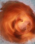 schöne rotierende Flamme ist wichtig