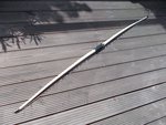 Set hat er hier ca. 2", ist aber direkt nach dem Schiessen schon noch fast 1" mehr. Mir scheint so als mag Ulme das Kriechen