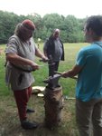 Selbower reichte mir eine<br />helfende Hand beim Abschroten...