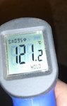 Temp mit nem Messgerät in etwa checken, Hauptsache deutlich über 100° C
