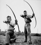 Howard Hill and Guy Madison in 1953. Photo by Sid Avery..jpg