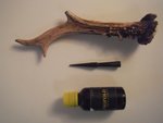 Geweih, Bodkinspitze und Propolis