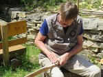 Auch Inge wurde beim Arbeiten erwischt